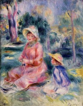 皮埃爾 奧古斯特 雷諾阿 Madame Renoir and Her Son Pierre